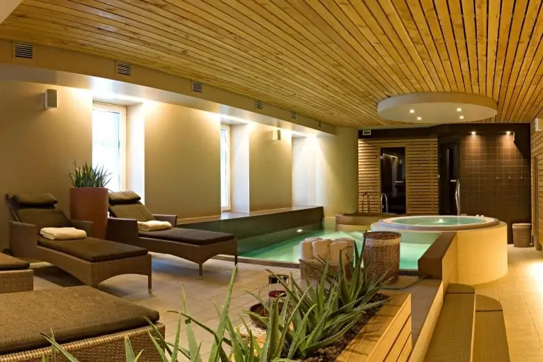 The interior of Taka spa in in Riga, Latvia