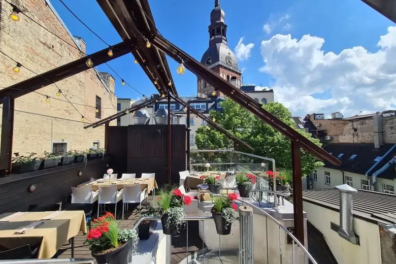 Top summer terraces in Riga - LeDome Restaurant
