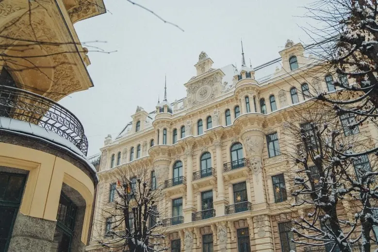 Riga im Winter - Winterliche Architektur