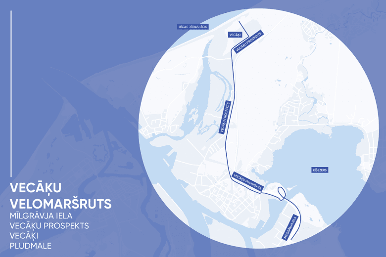 Rīgas velo ceļvedis - Vecāķu velomaršruts 