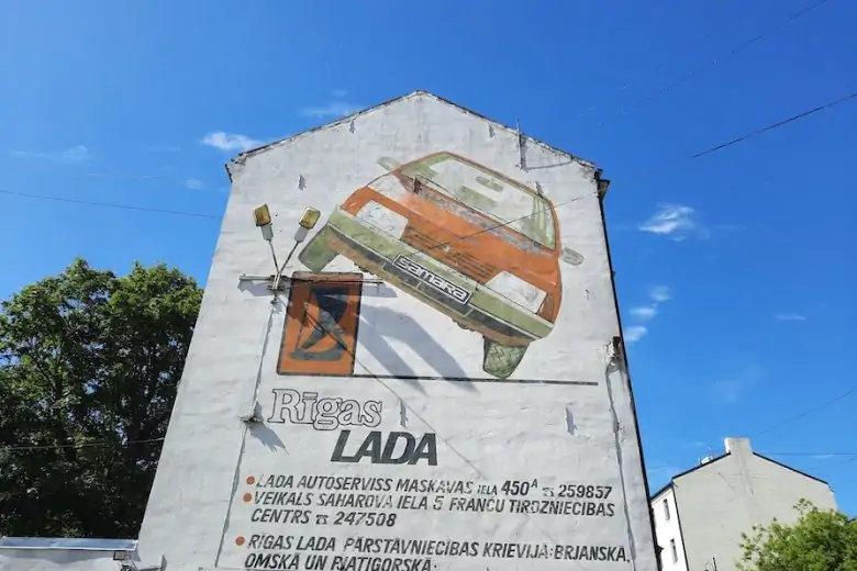 Riga Street Art Guide - Lada of Riga