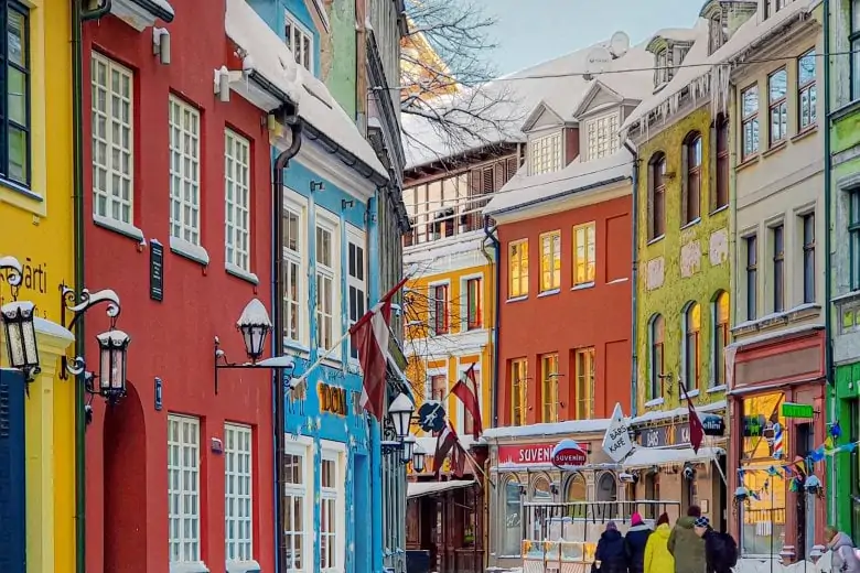 The most Insta-worthy spots in Riga - Jauniela in Old Town