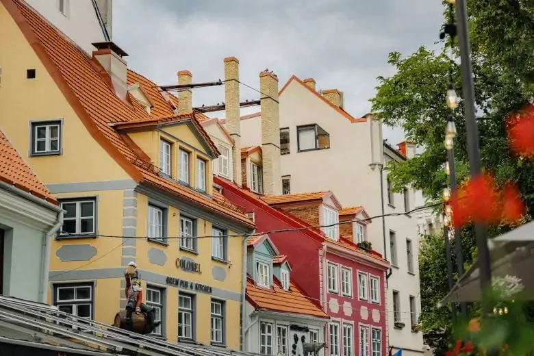Buildings in the Old Town of Riga