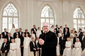 Internationales Festival für geistliche Musik. Das Konzert "Pärt - 90". Risto Joost and Choir "Latvija"