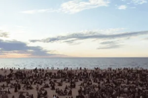 Vecāķi. Sonnenuntergang. Orgel