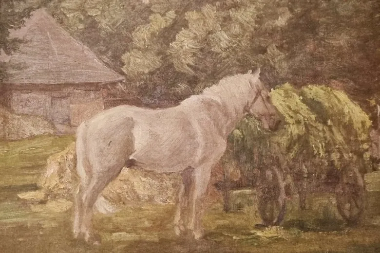 Janis Rozentāls, "Das Pferd" (Fragment).