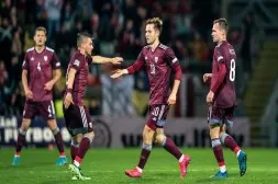 Latvia - Albania, 2026 FIFA World Cup Qualifier football match