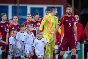Lettland - England, Qualifikationsspiel für die FIFA-Weltmeisterschaft 2026 im Fußball