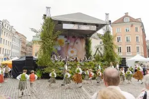 Gräsermarkt auf dem Domplatz