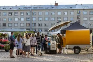 Nachtmarkt auf dem Vidzeme-Markt