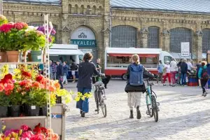 Nachtmarkt auf dem Vidzeme-Markt