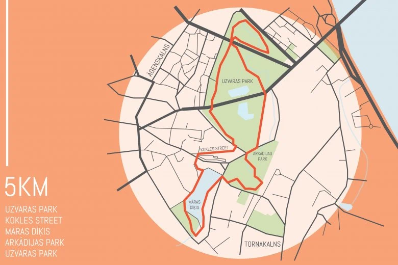 Running Routes in Riga - The Pārdaugava trail